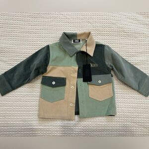 Kith Kids Green and Tan Corduroy Jacket